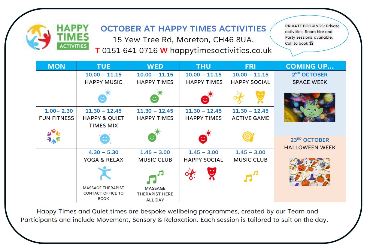 May Timetable
